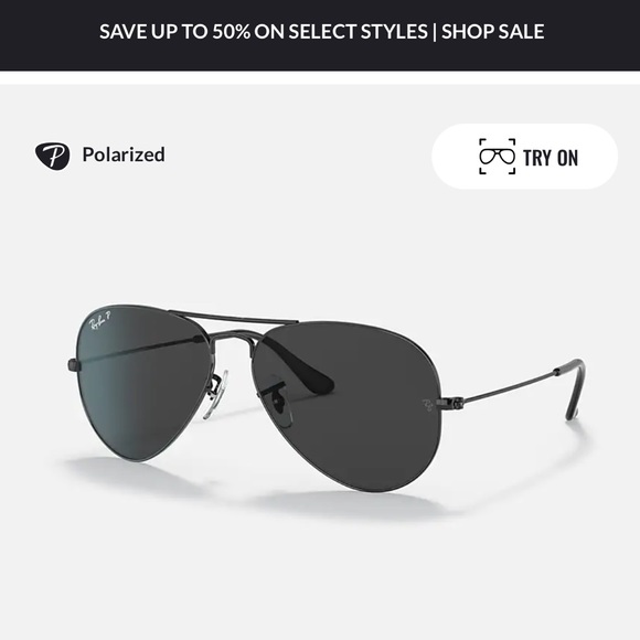 Ray-Ban Accessories - Ray Ban Aviator Total Black
